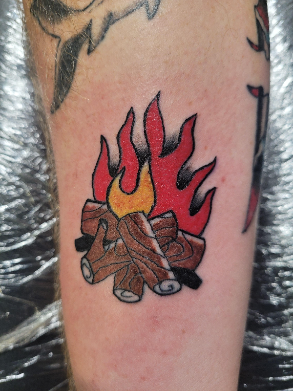 Campfire tattoo for Rachel  Vortex  Tattoos by Jamie  Facebook
